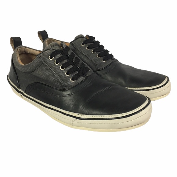 leather canvas shoes